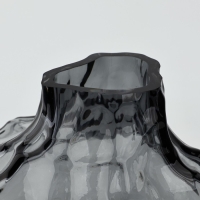 Ваза для цветов &laquo;Диаманд блэк&raquo; из черного стекла 16&times;19&times;19 см