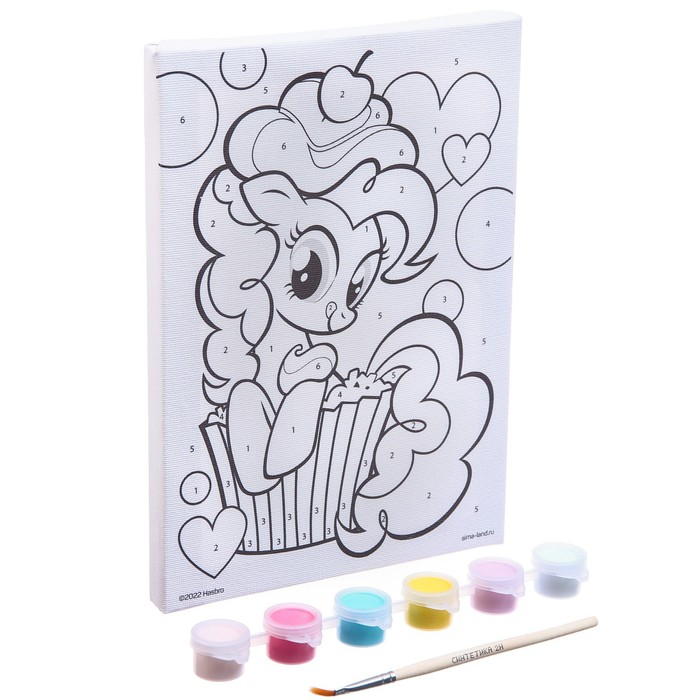 Картина по номерам для детей Картина по номерам для детей "Пинки Пай" 21х15 см, My Little Pony