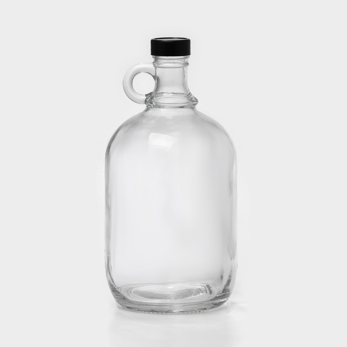 Бутылка стеклянная с ручкой &laquo;Гера&raquo;, 2,05 л