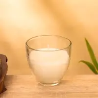 Свеча ароматическая в стакане "SCENTED CANDLE" 100 гр, шелковица+ваниль