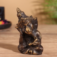 Сувенир бронза "Ганеша с книгой" 6х4х8 см