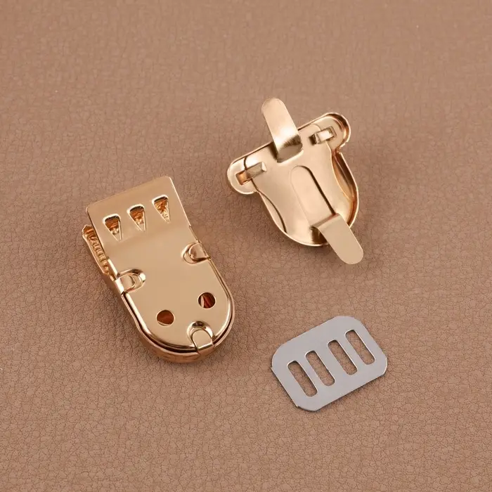 Застёжка для сумки, 2.5&times;3.1 см, цвет золотой