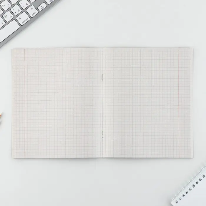 Тетрадь в клетку, 48 л., А5, на скрепке, блок №2 &laquo;Мотоцикл&raquo; МИКС