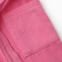 Халат детский Экономь и Я, цв. розовый, р-р 30, 100% хл, 340 г/м2