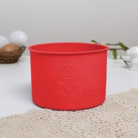 Набор силиконовых форм для выпечки на пасху &laquo;ХВ&raquo; красные, 3 шт.