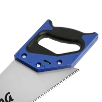 Ножовка по дереву ТУНДРА, 2К рукоятка, 2D заточка, каленый зуб, 7-8 TPI, 350 мм Ножовка по дереву ТУНДРА, 2К рукоятка, 2D заточка, каленый зуб, 7-8 TPI, 350 мм