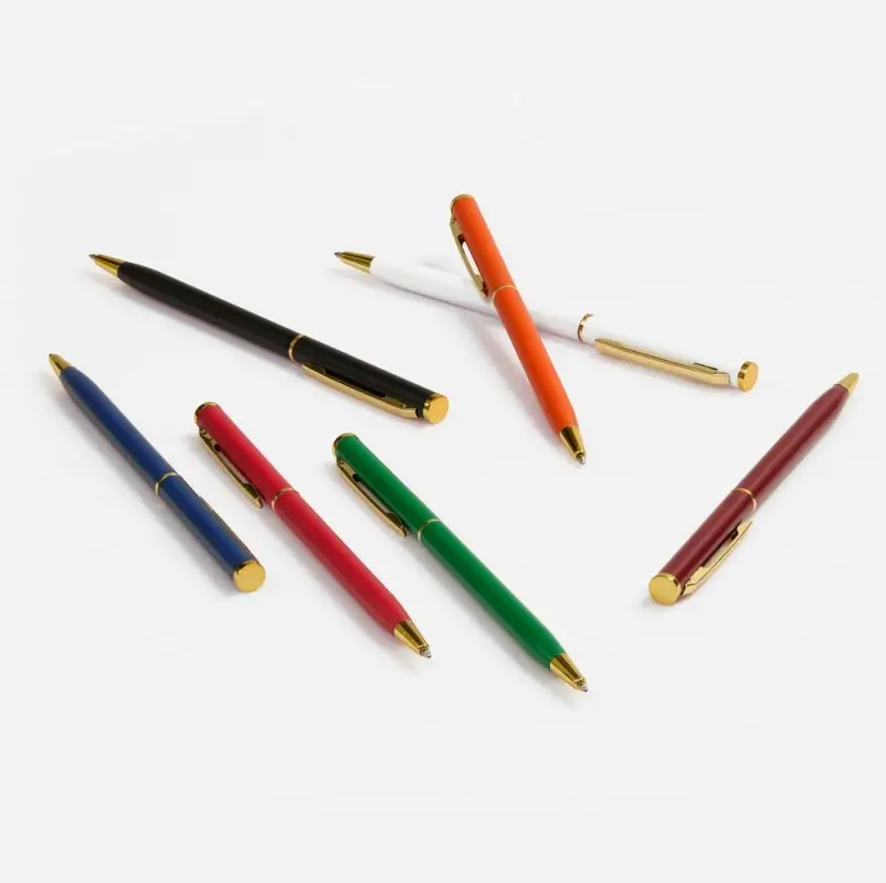 Ручка шариковая Hotel Gold, ver.2, матовая оранжевая