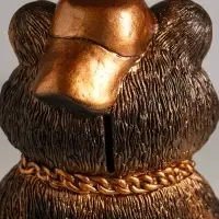 Копилка "Хомяк в кепке" 20 см, бронзовый