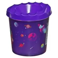 Стакан - непроливайка для рисования Calligrata, 210 мл с рисунком, МИКС