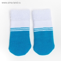 Носки детские махровые &laquo;Жираф&raquo;, цвет бирюзовый, размер 7-8
