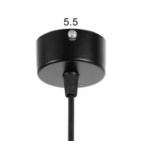 Светильник BayerLux Подвес BayerLuxной "Холли" LED 5Вт 4000К черный золото 6х6х33-233см