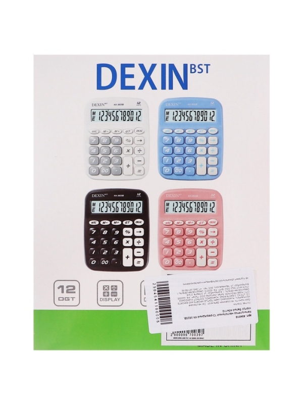 Калькулятор настольный 12-разрядный КК-3825В, белый