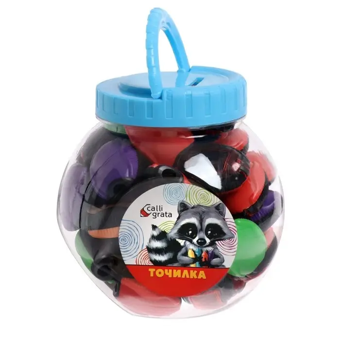 Точилка с контейнером &laquo;Жучок&raquo;, МИКС