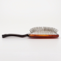 Расчёска массажная, широкая, 9 &times; 24,5 см, цвет &laquo;янтарный&raquo;