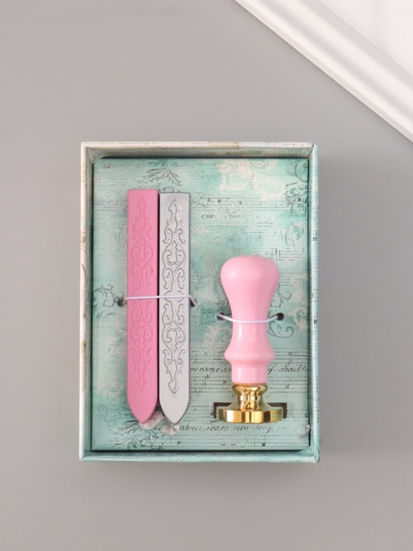 Сургучный набор "Лапка котика" печать, ручка, сургуч 12,5х10х3,6 см