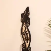 Панно настенное дерево "Геккон на гекконе" 1,5х15х100 см