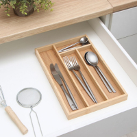 Сушилка для столовых приборов Доляна &laquo;Бамбуковый лес&raquo;, 33,5&times;22&times;3 см, 4 ячейки