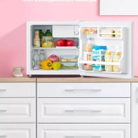 Холодильник RCD76WH1R, 43л, мороз отсек, однокамерный, белый