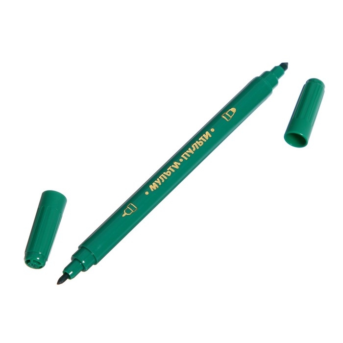 Фломастеры 12 цветов двусторонние Мульти-Пульти &laquo;Енот в Бразилии&raquo;, смываемые