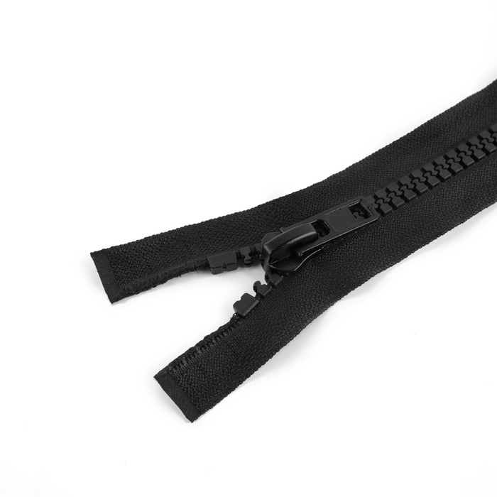 Молния &laquo;Трактор&raquo;, №8, разъёмная, 2 бегунка, замки автомат, 120 см, цвет чёрный, цена за 1 штуку