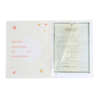 Папка для свидетельства о рождении &laquo;Медвежонок&raquo;, 23,5 х 31,5 см.