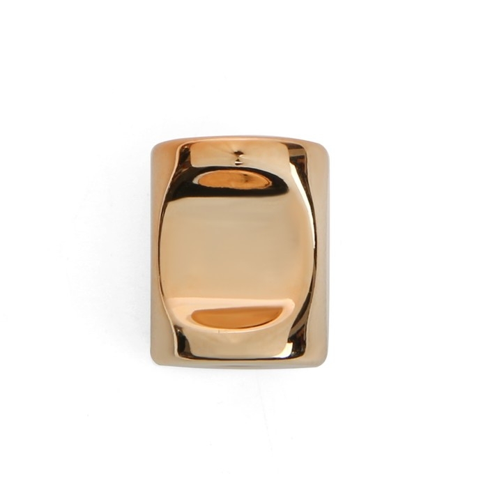 Ручка-кнопка CAPPIO РК102, d=18 мм, пластик, цвет золото, 8 шт.