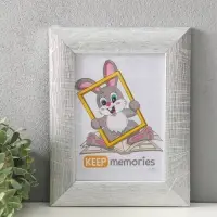 Фоторамка для фото 15х21 см "Luxe Elegance" пластик, серебро, (пластик экран)