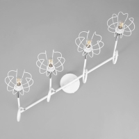 Люстра "Скелет" 4х60Вт Цоколь: Е14 Цвет: Белый айсберг, Хром