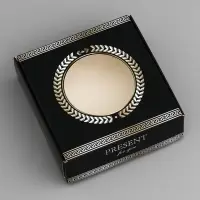 Коробка подарочная сборная с окном, упаковка, &laquo;Подарок для тебя&raquo;, 10&times;10&times;3 см