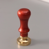 Печать для сургуча с пластиковой ручкой "Венок с буквой A" 2,5х2,5х6,3 см