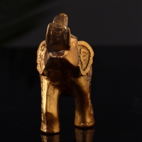 Фигура "Слон резной" 10х9,5х3 см, бронза