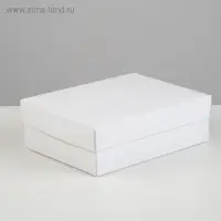 Коробка картонная без окна, белая, 16,5 х 12,5 х 5,2 см