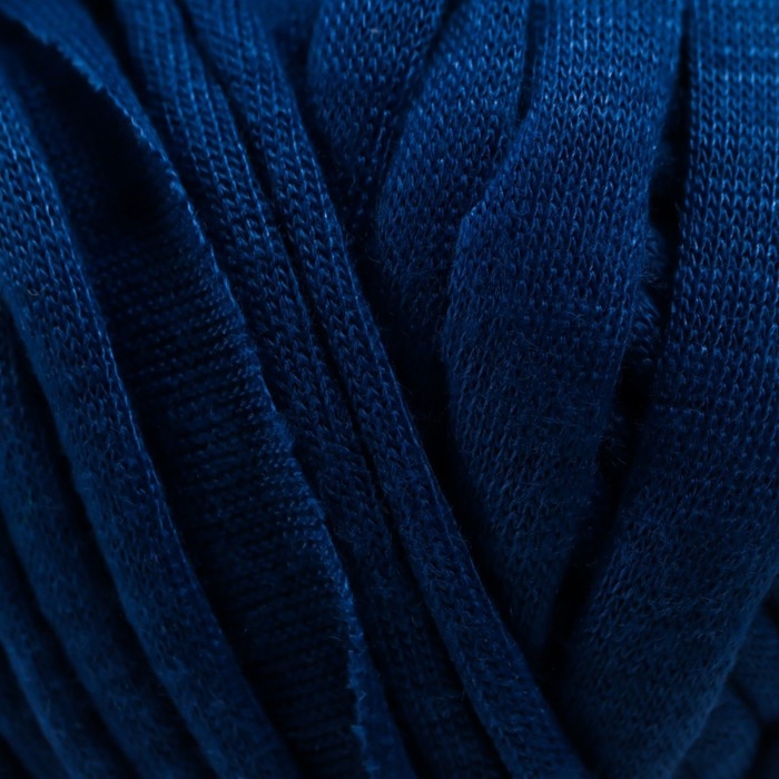 Пряжа трикотажная 100% хлопок "Лентино mini" 100 гр 40 м цвет 79 синий туман