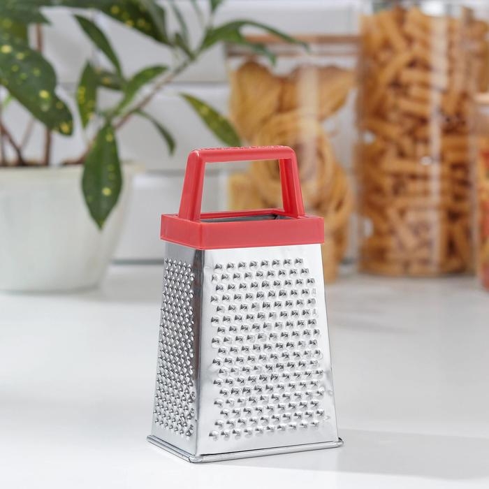 Тёрка четырёхгранная Доляна &laquo;Классика&raquo;, 15 см, цвет МИКС