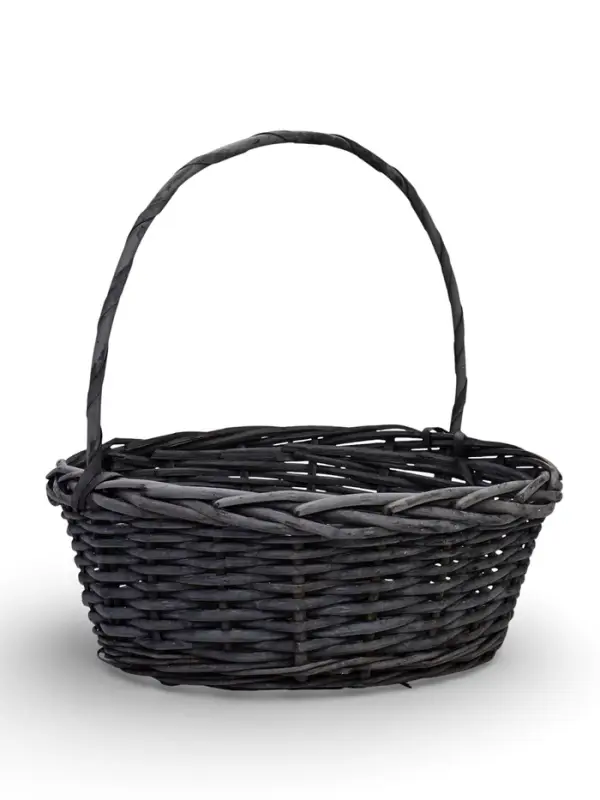 Набор корзин 3 шт ИВА 36x36x14 30x30x12 25x25x11 см ПЛЕТ ручка h=23/20/17 см