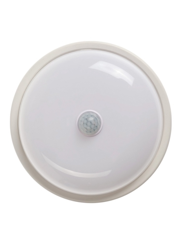 Светильник светодиодный с датичком движения, 15 Вт, IP54, 4000K, 220 В, круг