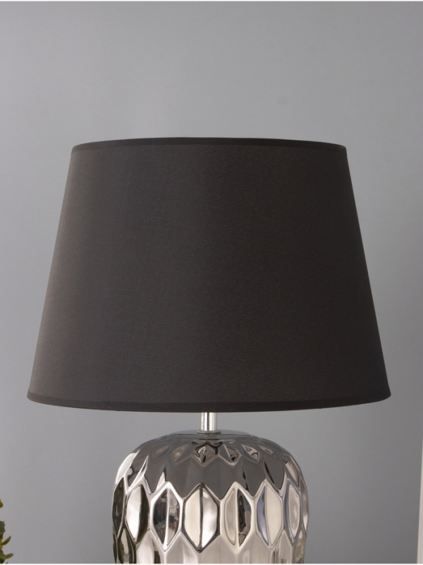 Настольная лампа "Лерой" 1х15Вт Е14 серебро 30х30х45см