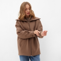 Бомбер (жакет) женский MINAKU : Casual Collection,цвет бежевый , р-р 44 Бомбер (жакет) женский MINAKU : Casual Collection,цвет бежевый , р-р 44