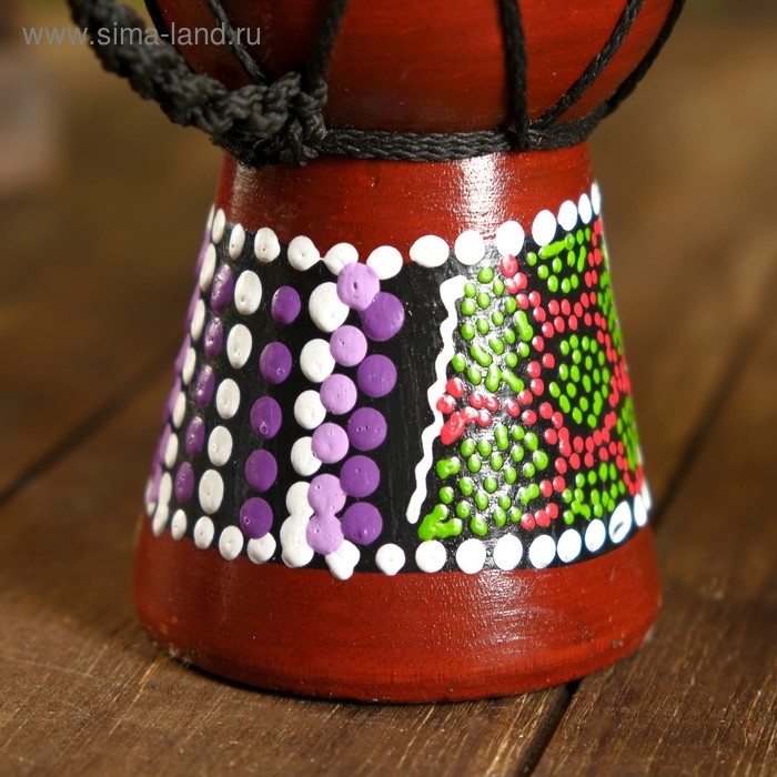 Сувенирный музыкальный инструмент "Барабан Джембе" 15х9,5х9,5 см МИКС