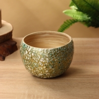 Ваза 15х15х10,5 см, бамбук