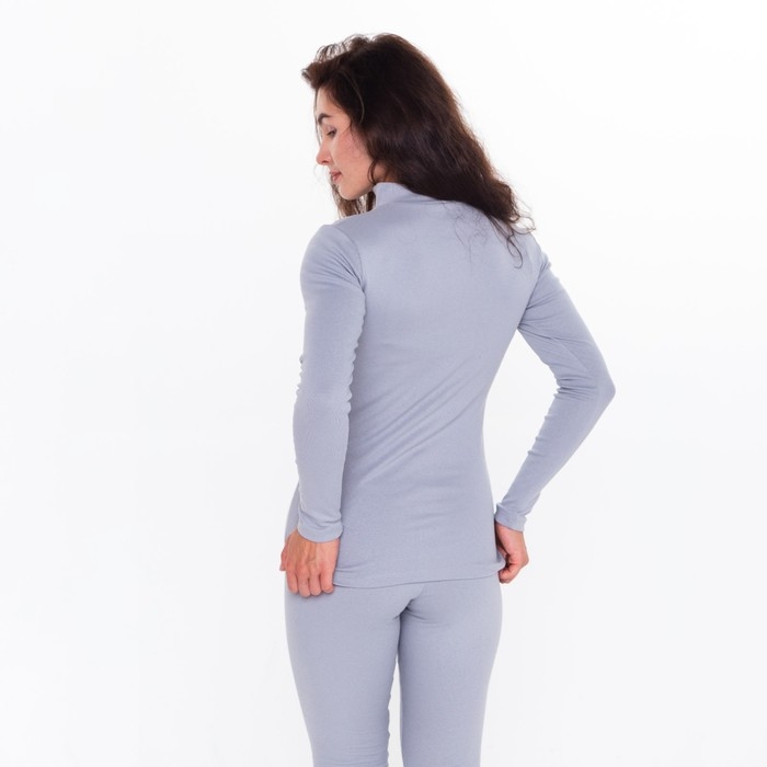 Термобельё женское (джемпер, леггинсы) принт волк, цвет светло-серый, размер 42 Термобельё женское (джемпер, леггинсы) принт волк, цвет светло-серый, размер 42