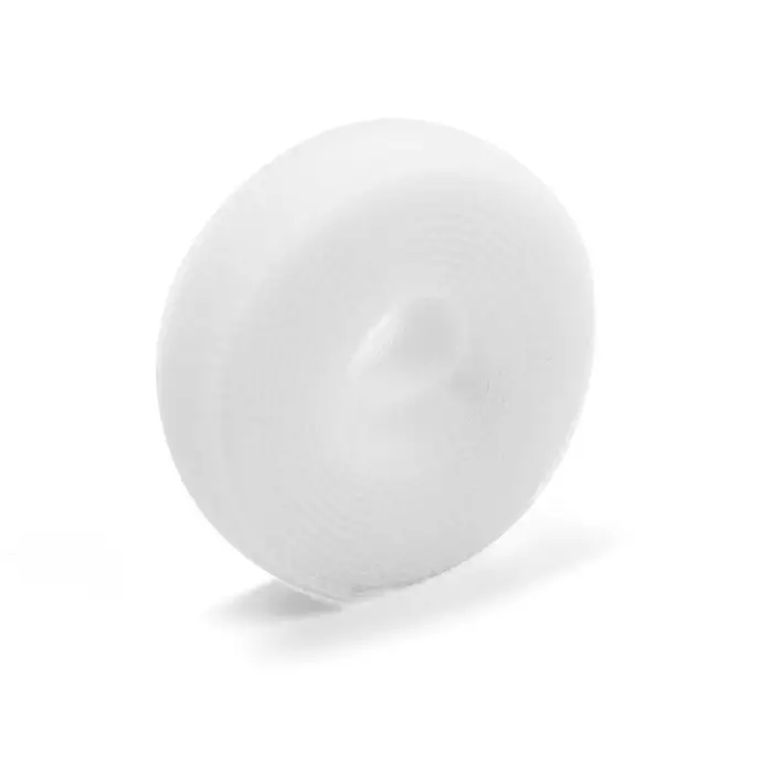 Лента-липучка для проводов 1000&times;10&times;1.5 мм ТУНДРА, белая, 1 шт.