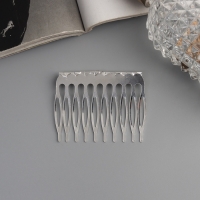 Гребень для волос "Медея" (набор 2 шт) классика нить, 5х4 см, серебро
