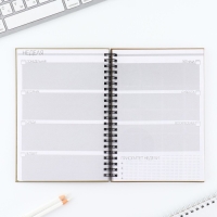 Еженедельник А5, 86 листов &laquo;Я могу. Делаю&raquo; в твердой обложке с тиснением