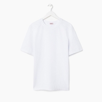 Футболка мужская однотонная MINAKU REGULAR FIT: цвет белый, р-р 54