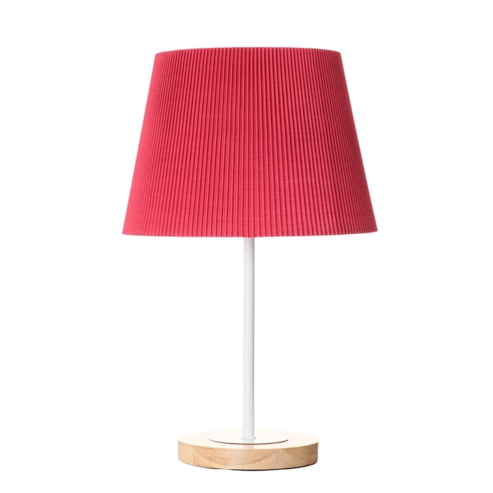 Светильник настольный "Строгость" 1х40Вт Е27 бордовый 22,5х22,5х41,5см