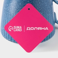 Кружка Доляна &laquo;Коралл&raquo;, 350 мл, фарфор, синяя