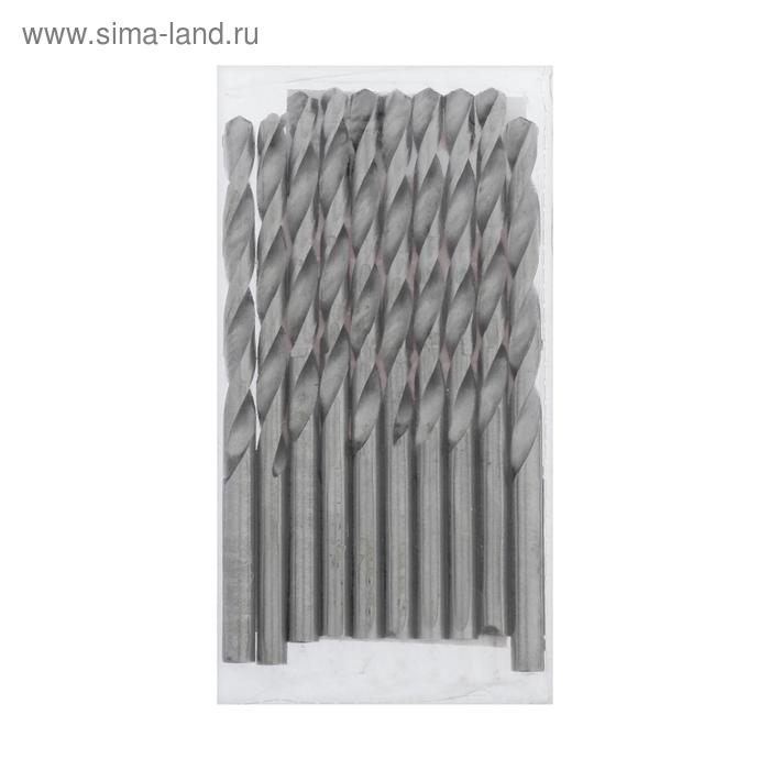 Сверло по металлу ЛОМ, HSS, цилиндрический хвостовик, 4.5&times;80 мм, 10 шт.