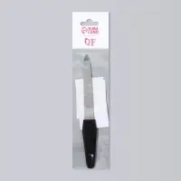 Пилка металлическая для ногтей, 12 см, чёрная, цвет серебристый