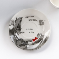 Чайная пара фарфоровая &laquo;Винни Пух&raquo;, кружка 440 мл